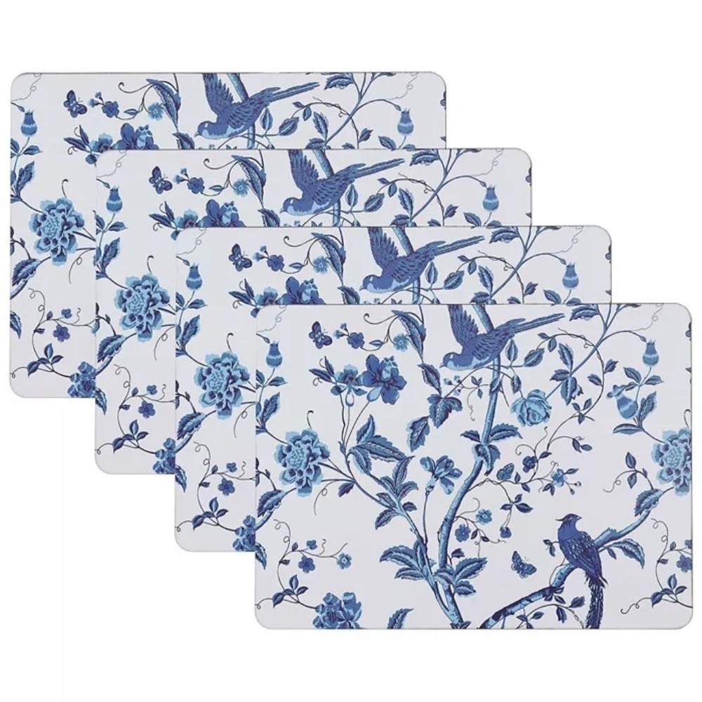 Laura Ashley Summer Palace Cork Placemats NWT Set of 4